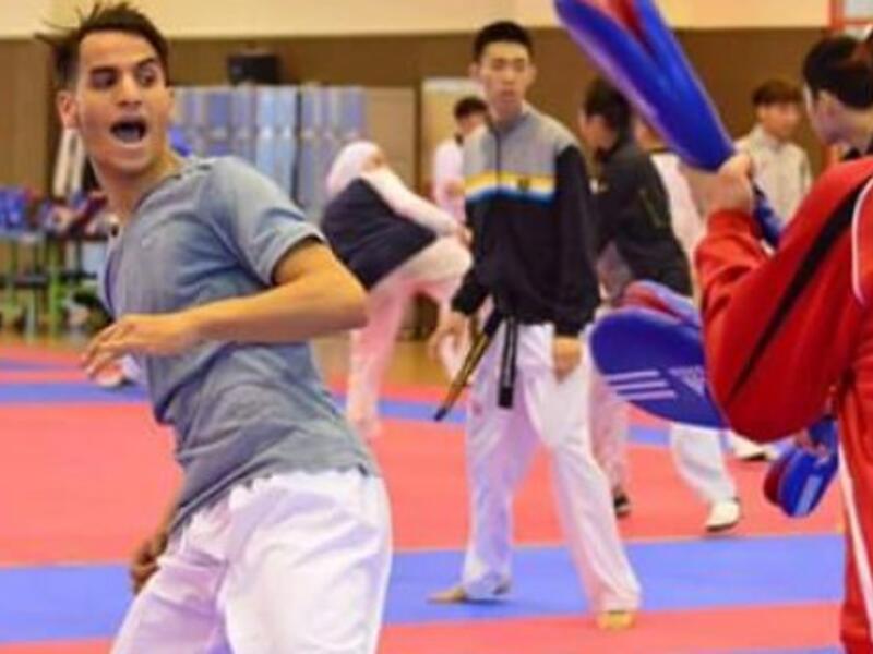 Olympic gold medalist taekwondo champion Ahmad Abughaush 