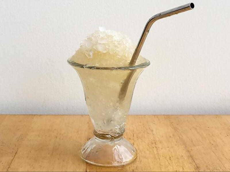 snow and tequila cocktail