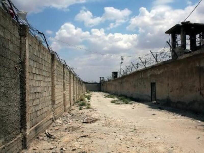 An Aleppo prison where Syrian government authorities held rebel detainees.  350 of the prisoners were released in an amnesty gesture in June 2014.  (AFP/File)