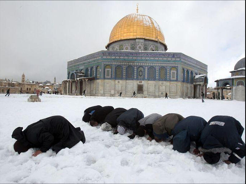 snow in Jerusalem