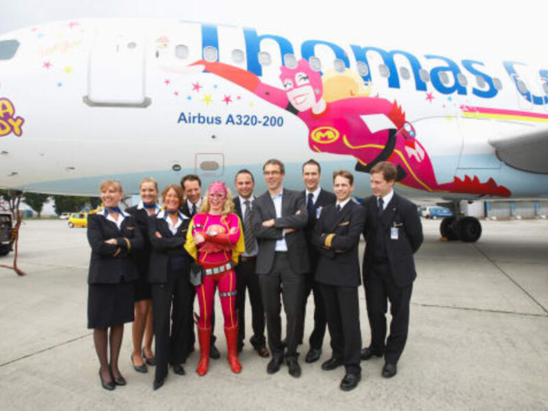 Thomas Cook's Belgian branch unveiled its Mega Mindy livery -- inspired by a popular children's cartoon character created by the animation company Studio 100. (cnn.com)
