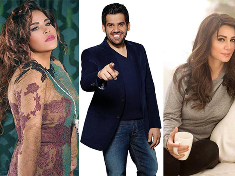 Emirati pop king and queen Hussain Al Jasmi and Ahlam, and ­Lebanese starlet Diana Haddad are some of those performing in the UAE this Eid. (Facebook)  