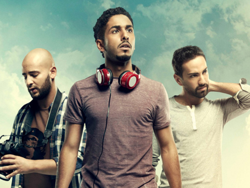 Shadi Alfons, Fahad Albutairi and Fadi Rifaai star in Ali Mostafa's film 'From A to B'. (Arab Film Festival)