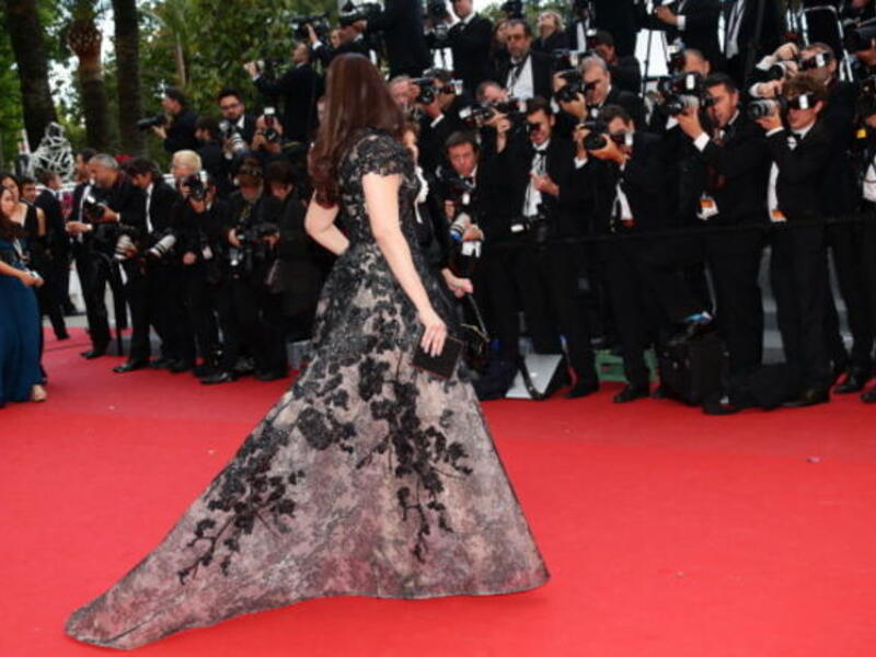 Aishwarya Rai is stylin' at the 66th Annual Cannes Film Festival at Palais des Festivals in an Elie Saab dress on May 19, 2013 (Photo by Vittorio Zunino Celotto/Getty Images) 