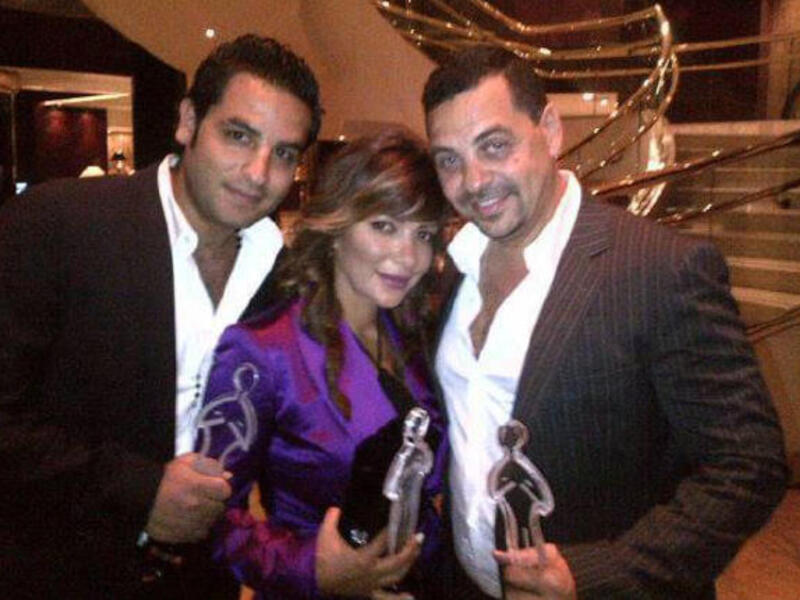 Rami Sabri shows he's friends again with Asala Nasri and her husband.
