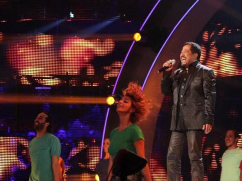 Cheb Khaled lights up the stage Friday night on Arab Idol