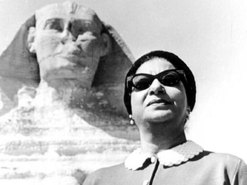 The late Egyptian diva Umm Kalthoum has her own Facebook page (photo from Tumblr.com)