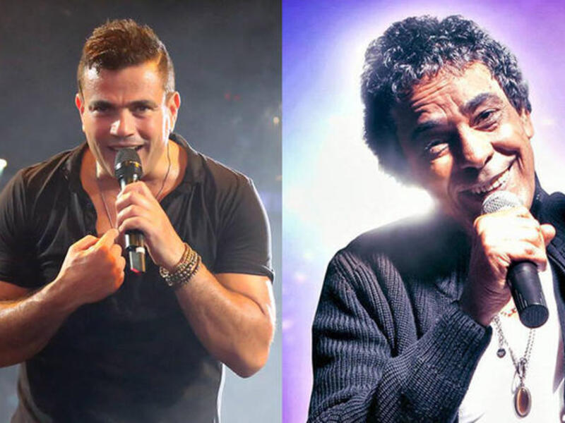 Musical dream team Amr Diab and Mohamed Mounir were certainly scheming up something at the party. What could it be?