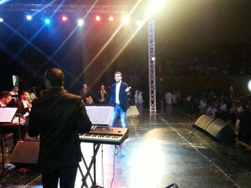 غنى الفنان محمد عساف في الحفل مجموعة من الاغاني منها "جيت بوقتك، جانا الهوا، نسيت كل الناس، امان الله، واغنيته الخاص يا هالعرب"
