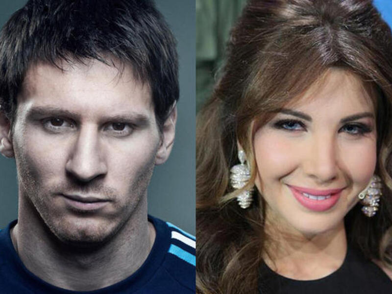 Messi on Nancy Ajram's mind
