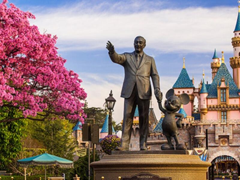 Let the Partner Statues welcome you to a realm of the Imagination at Disneyland Park. (disneyland.disney.go.com)
