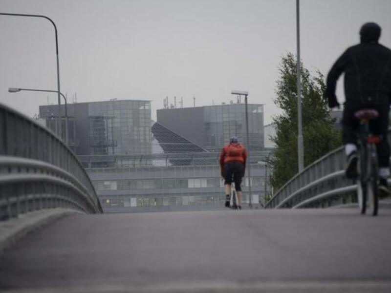 Cyclists sharing the road. [AFP]