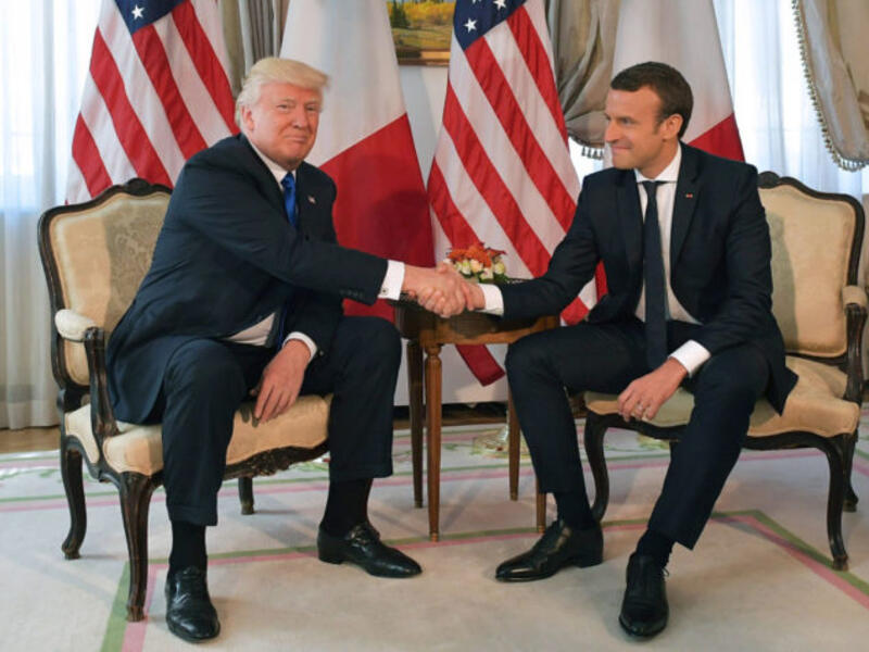 U.S. President Donald Trump and French President Emmanuel Macron (AFP/File)