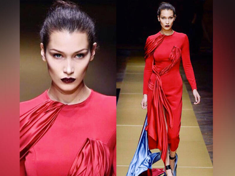 The Versace fashion show was held at Palais Brongniart in Paris on Sunday. (Instagram)