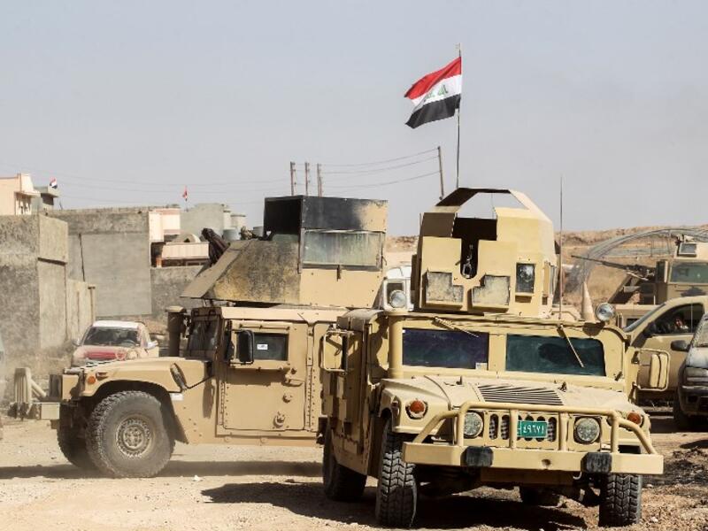 Iraqi government and Hashd al-Shaabi (Popular Mobilization Forces) forces in Tal Afar, August 25 (AFP)