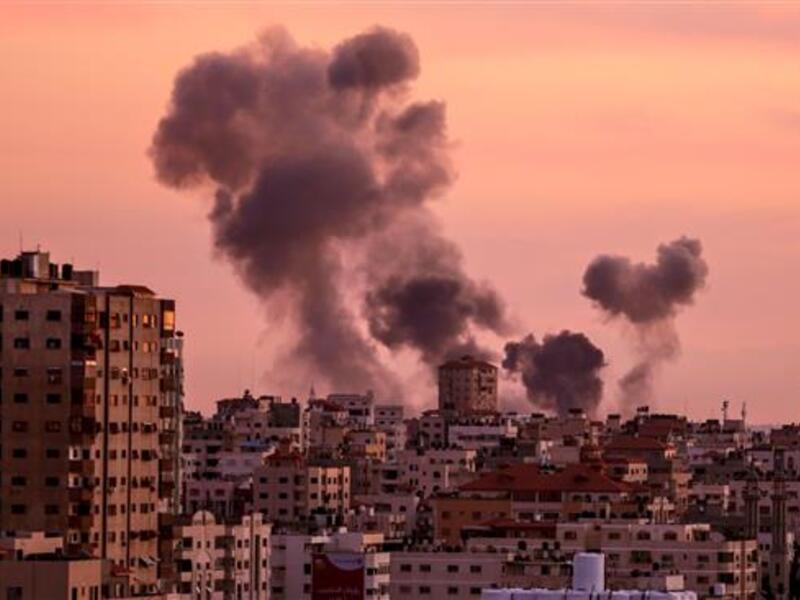 Smoke billowing in Gaza City after Israel's military targeted Hamas posts in Gaza. (AFP/ File)