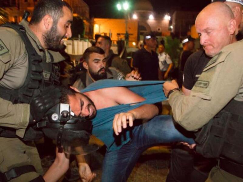 Scores of riot police dispersed peaceful demonstrators using 'unprecedented' levels of violence. (Twitter)
