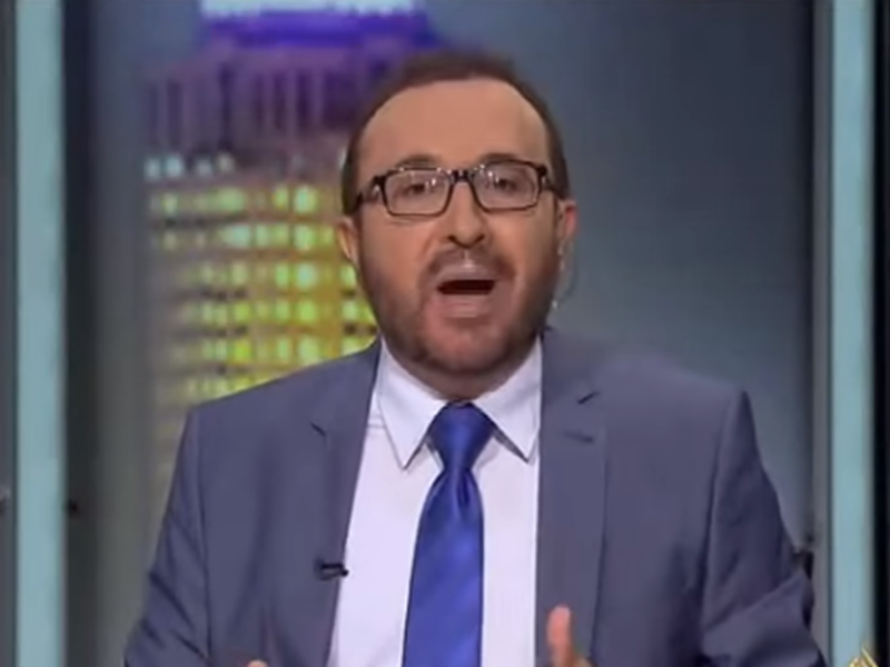 Faisal al-Kasim hosts his Al Jazeera program The Opposite Direction. (Youtube)