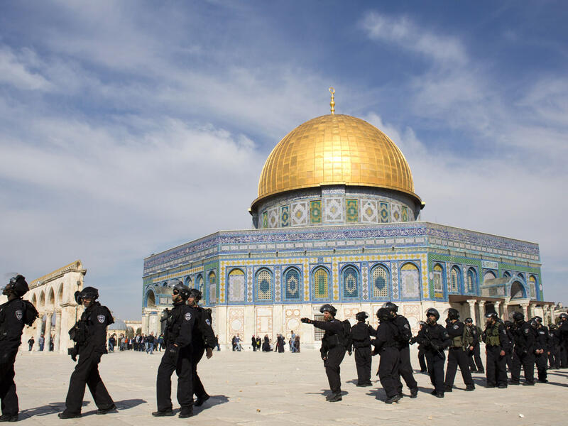 Jordan's foreign minister said Jordan is examining legal options for dealing with Israeli violations in the al-Aqsa Mosque compound. (AFP/File)