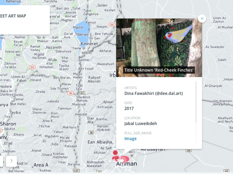 The map allows users to see where the artwork is located, as well as providing key information and a snapshot of the work. (CSBE website) 