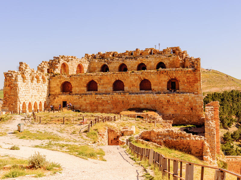 Kerak Castle is one of the largest crusader castles in the Levant. Construction of the castle began in the 1140s, under Pagan and Fulk, King of Jerusalem. (Shutterstock/ File Photo)