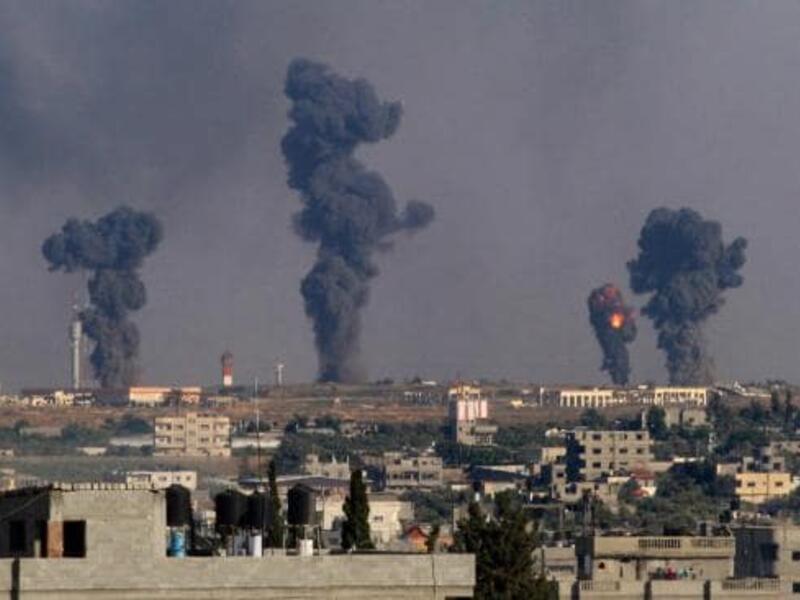 A ball of fire is seen following an Israel air strike on Gaza. (AFP/ File)