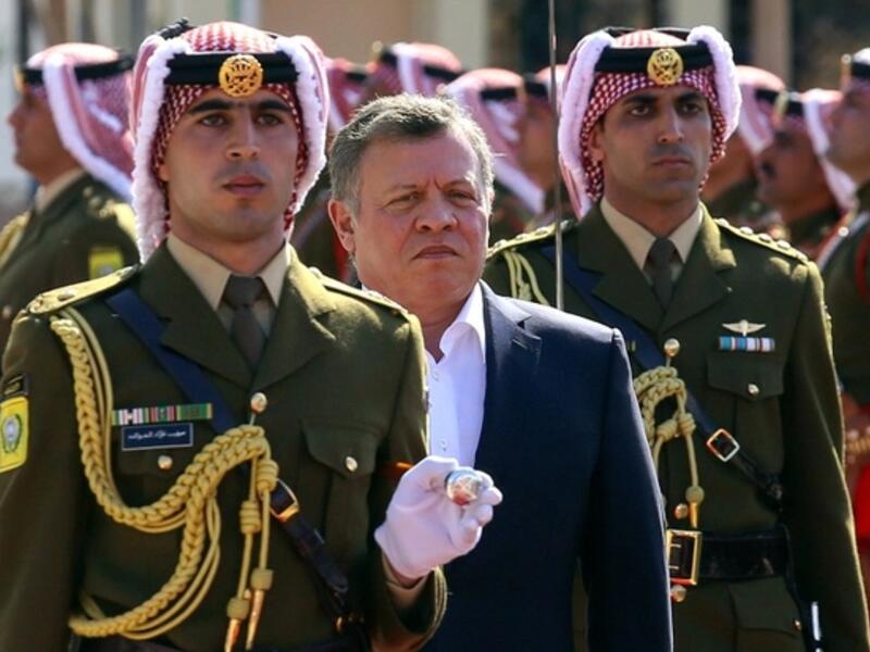 Jordan's King Abdullah celebrates the 100th anniversary of the Arab Revolt in the capital Amman (AFP)