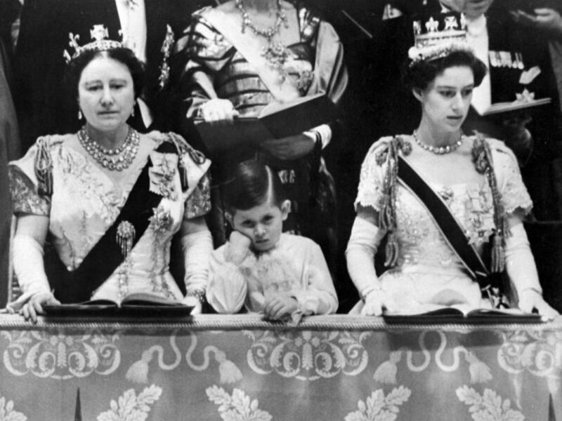 Prince Charles at his mother's coronation