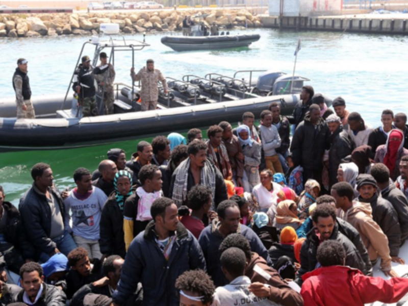 The Libyan coast guard has intercepted multiple boats of African refugees trying to make the trip to Europe this spring. (AFP/File)