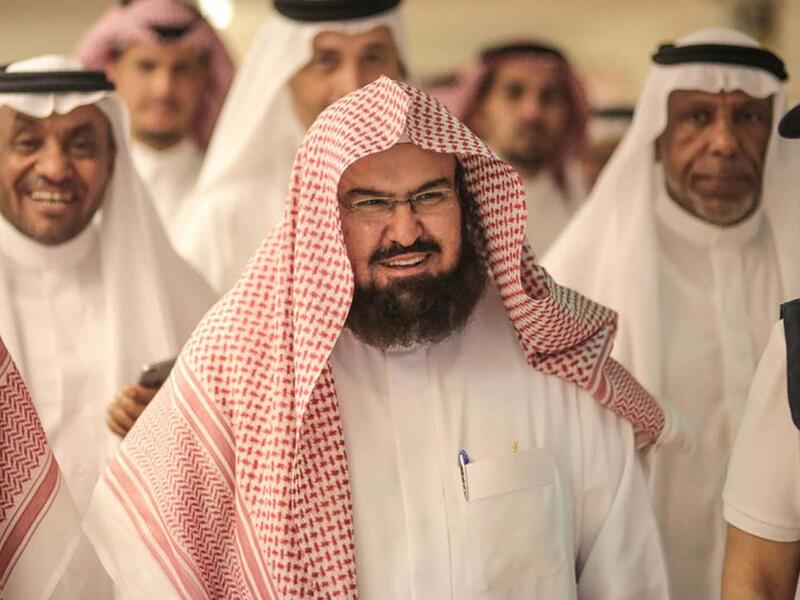 The Imam of Mecca’s Grand Mosque, Abdul Rahman Sudais had been under attack several times for his support to the Saudi government policies, including war on Yemen. (AFP/File Photo)