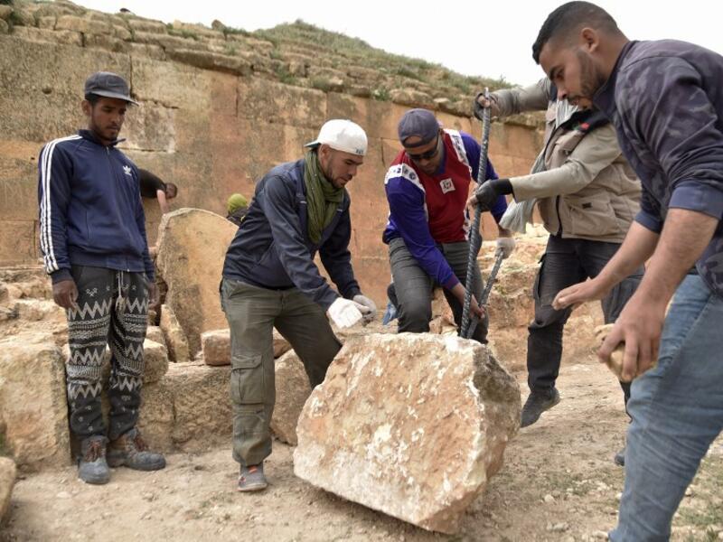 Dating back up to 16 centuries, Algeria's Jeddars pyramid tombs are unique relics of an ancient era, but a dearth in research has left them shrouded in mystery.
RYAD KRAMDI / AFP