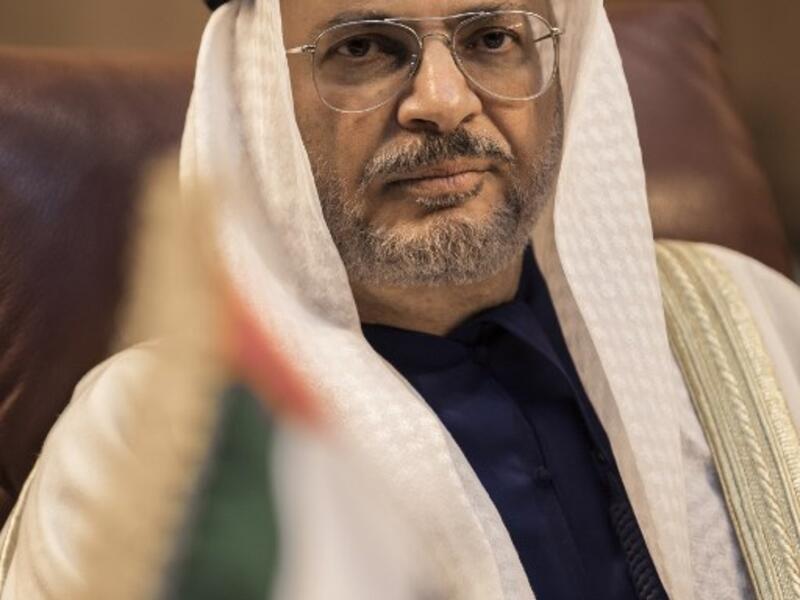 Emirati Minister of State for Foreign Affairs Anwar Gargash attends a meeting of the Arab League Foreign Ministers in the Egyptian capital Cairo on March 6, 2019. 
Khaled DESOUKI / AFP