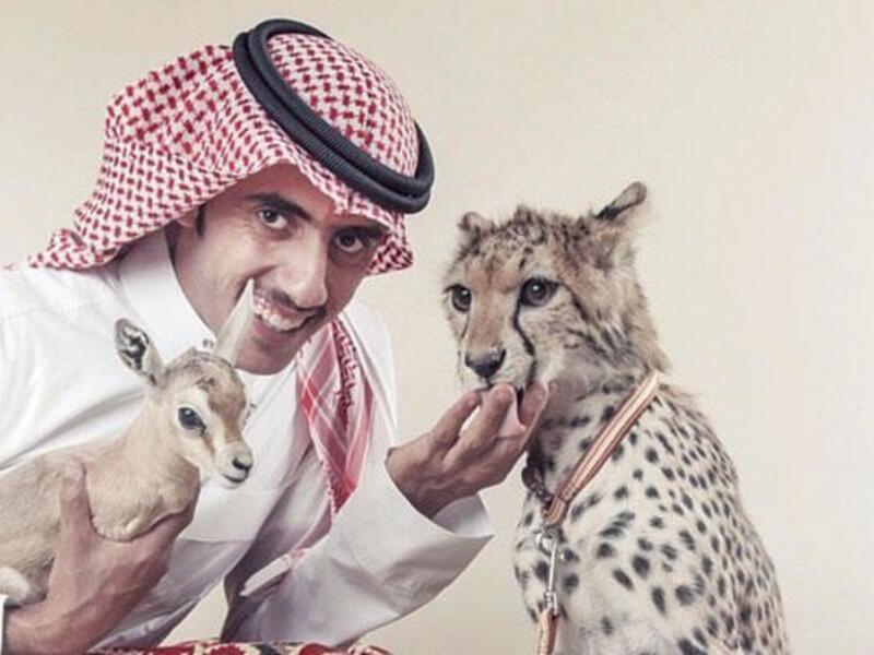Osama Al-Dughairi collection includes animals such as bears, crocodiles, lions, tigers and monkeys. (Social media)