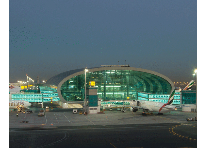 Dubai International Airport, UAE: the third-busiest airport in the world by passenger traffic, the sixth-busiest cargo airport in world.Construction of Terminal 3 began in 2004 with an estimated cost of around $4.55 billion. (hoteliermiddleeast.com)