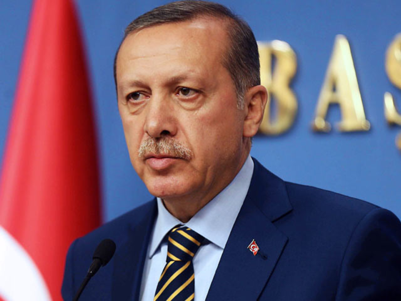 Turkish President Recep Tayyip Erdogan during a press conference in Ankara. (AFP/File)