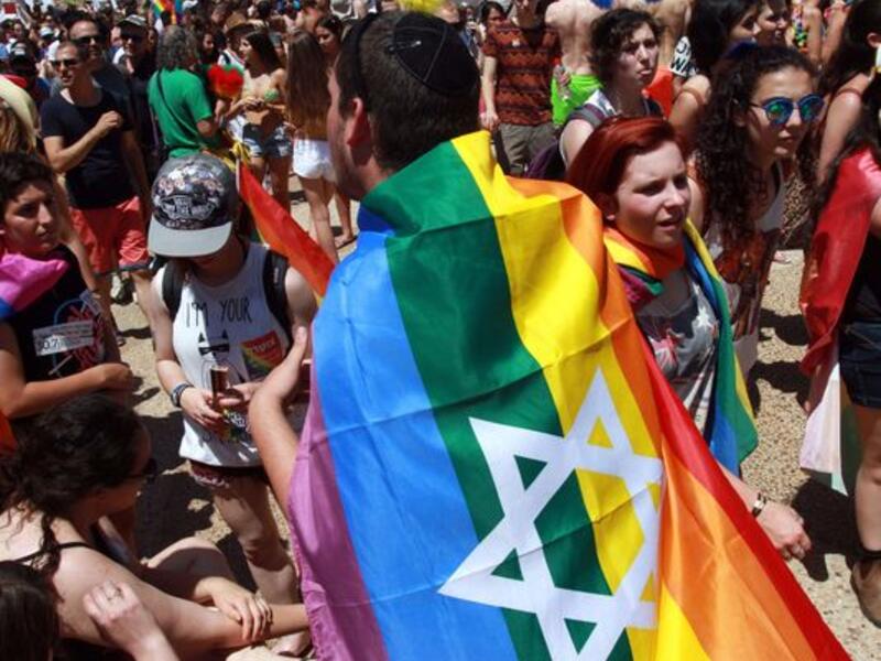 Israeli branding experts, such as the founding head of Brand Israel Ido Aharoni, cynically assume that LGBT people, rather than interested in politics, are a-political people looking for an environment branded as “gay-friendly,” in which they can consume and relax. (AFP/File)