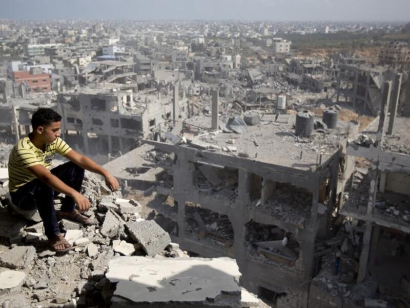 The international community pledged some $3.51B in aid over three years to rebuild Gaza, but only $1.41B has been delivered. (AFP/File) 