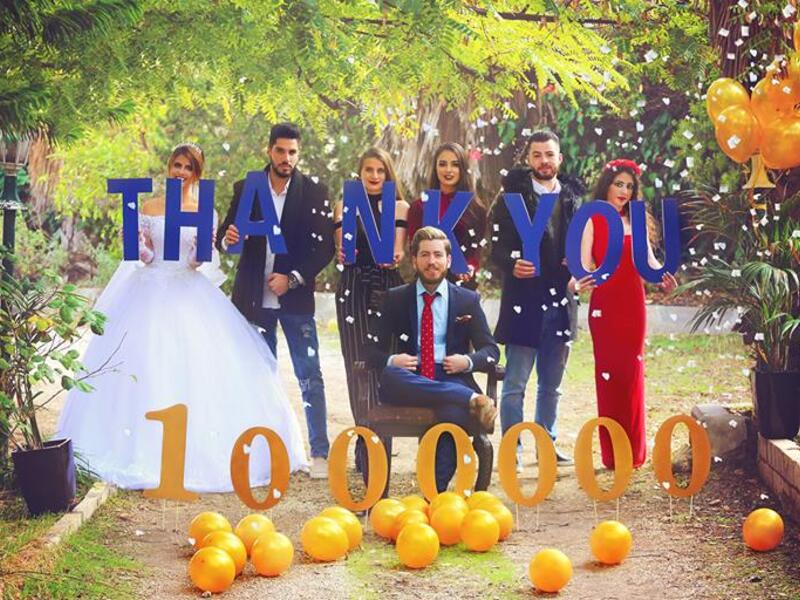 Andrawos Bassous celebrates hitting 1 million followers on his Facebook page. (Andrawos Bassous Photography/ Facebook) 
