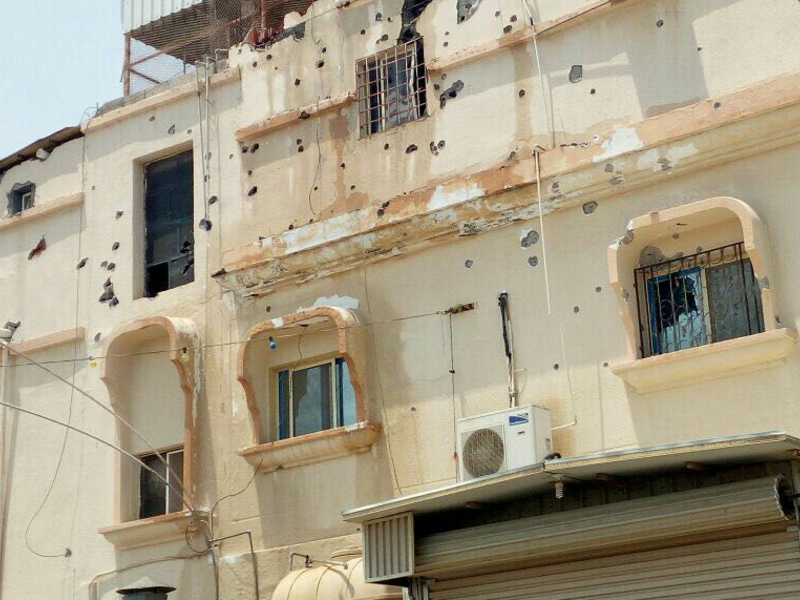 As Saudi forces entered the town, violence erupted. Activists accuse the Saudi government of excessive force, and of indiscriminate shooting and killing.
(Source: Twitter @AngryQatifi)