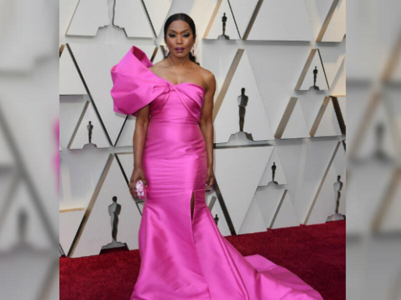 Reem Acra dressed actress Angela Bassett