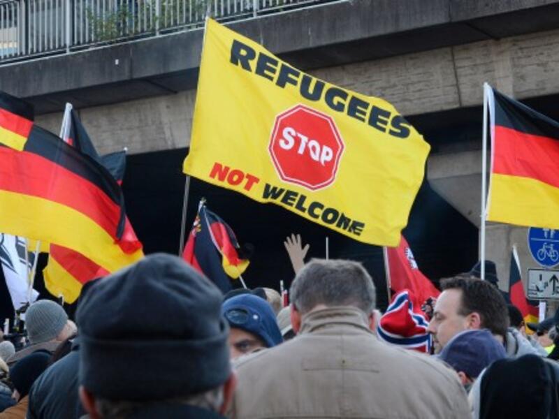 Anti-refugee, anti-immigration movement demonstrates against refugees coming to Germany which has, to date, been the most welcoming of EU states to asylum seekers. (AFP/File) 