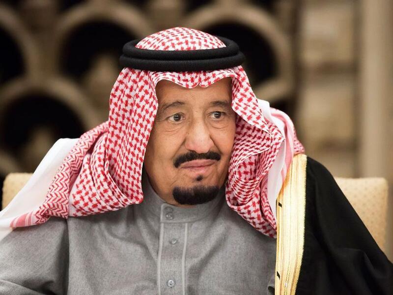 Saudi King Salman bin Abdul-Aziz donated $150 million to Jerusalem Islamic Waqf and another $50 million to UNRWA. (AFP/ File Photo)