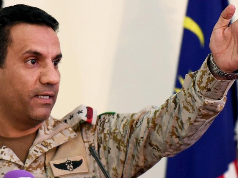 Coalition spokesman Colonel Turki Al-Maliki welcomed the international condemnation of the Houthi attack on a Saudi Arabian oil tanker. (AFP/ File Photo)