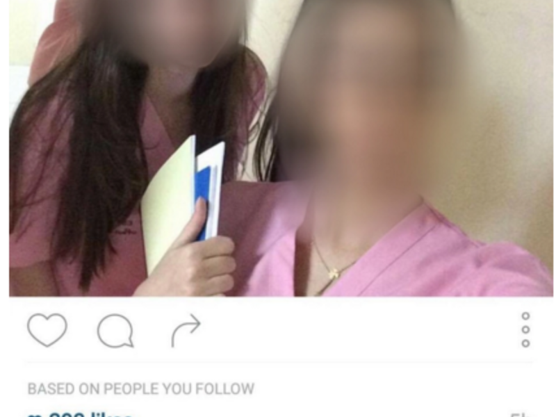 A nursing student was expelled after an offensive instagram post – sparking a debate about the power of online mistakes. (Screenshot via Instagram)