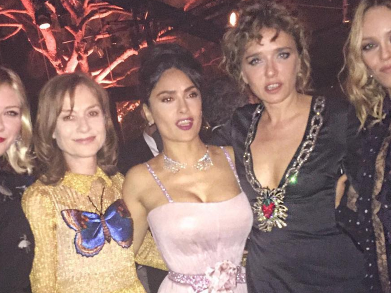 Salma Hayek at “Women in Motion” talk in Cannes 2016. (Instagram)