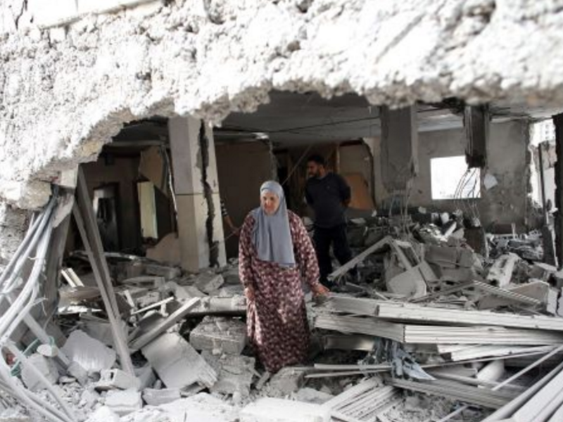 "You are like a Palestinian home to me. I will stand in front of you and protect you, and rebuild you when you fall." Cute, but depressing.
