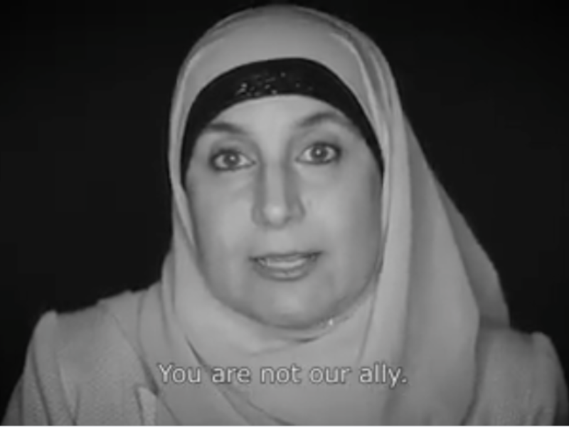 The women in the video criticising Ayaan's position insist that she does not represent them or their fight for freedom. (Facebook)