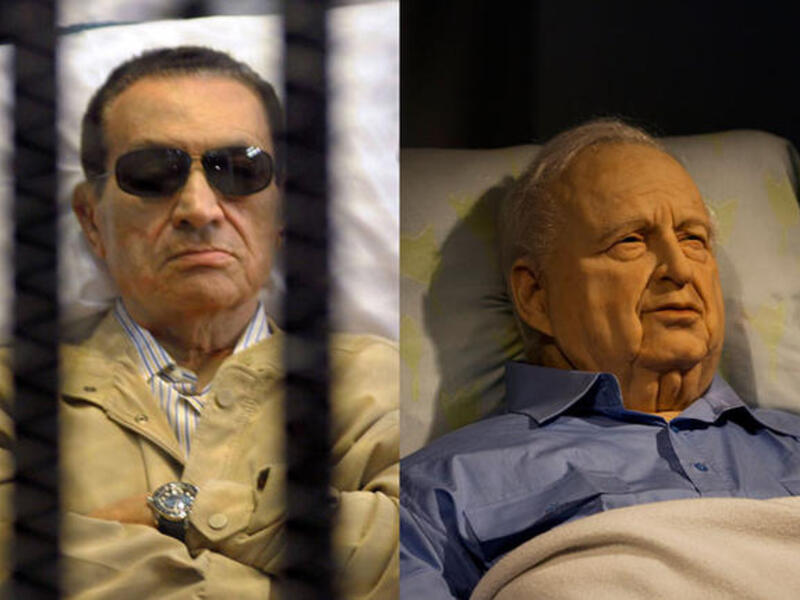 Mubarak and Sharon 