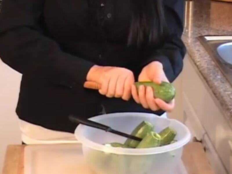 Zucchini (or courgette) – These  popular greens got a mention in the untouchable camp. Awkward for the Middle Eastern female Muslim community who customarily spend a lot of time handling this, and cousin, vegetables.  Arab women spend hours in the kitchen coring courgettes before stuffing them.