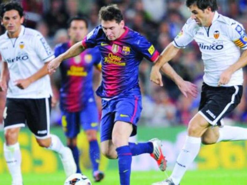 لاعب فريق برشلونه ليونيل ميسي